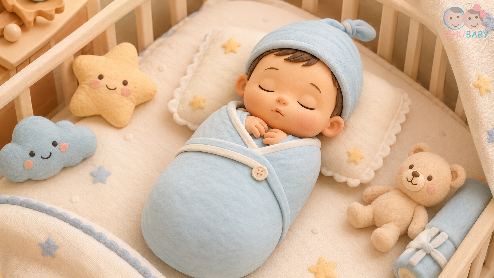 v? sao b? th?ch m?t tay - b? ng? ngoan c?ng nh?ng ch?n th? ???c sihu baby