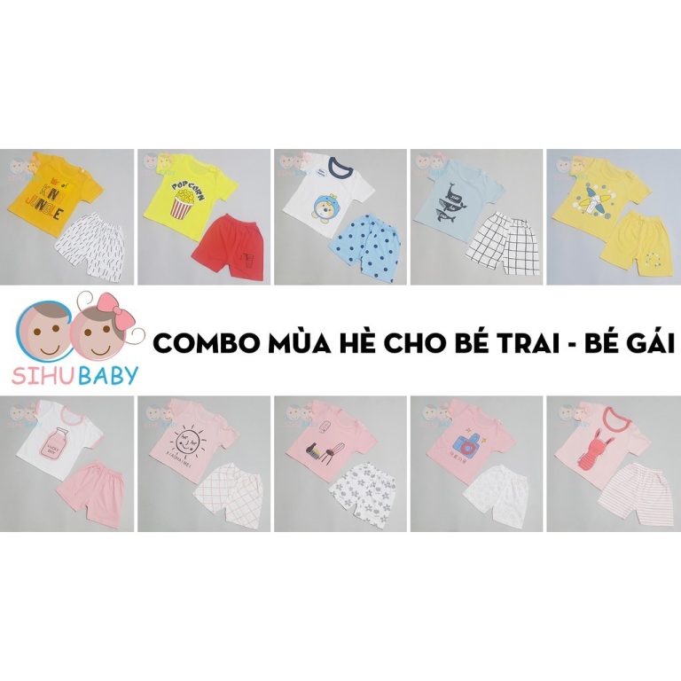 Đồ Bộ Quần Áo Trẻ Em – Sơ Sinh 4-8 Ký [SiHu Baby Shop]
