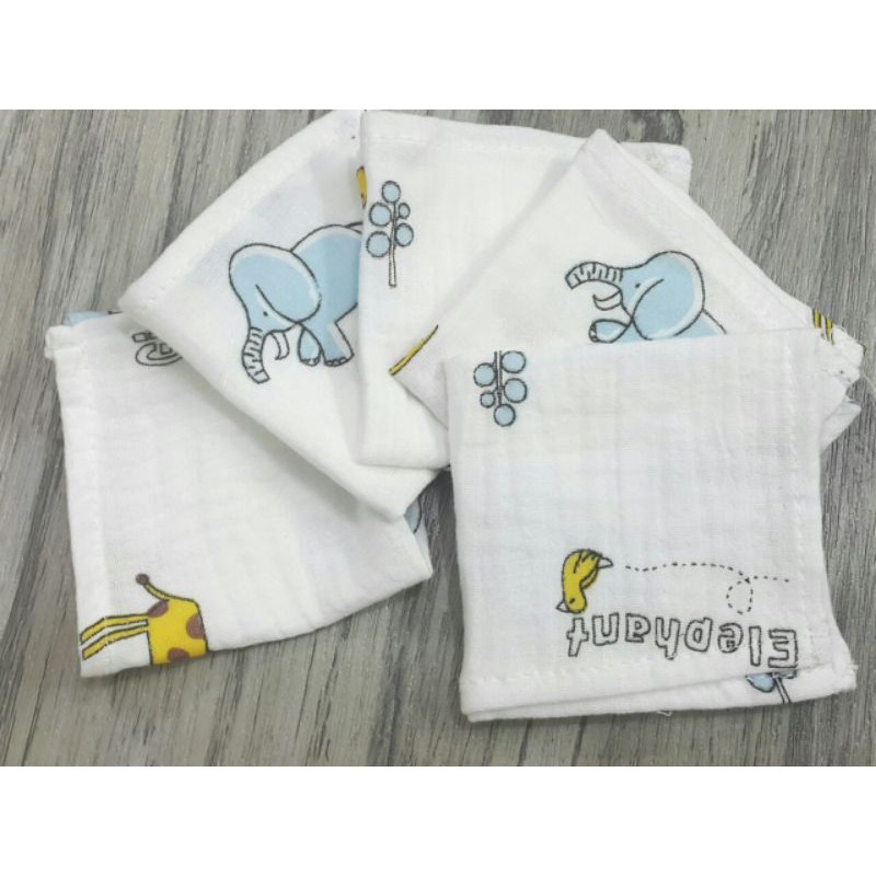 Khăn Sữa Xô Nhăn Muslin Cao Cấp 20 x 20cm - Sihu Baby Shop - Ảnh 4