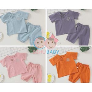 SET ĐỒ BỘ QUẦN ÁO VẢI THÔ MỀM BÉ TRAI BÉ GÁI, 8-14KG, 9-24M [SIHU BABY SHOP]