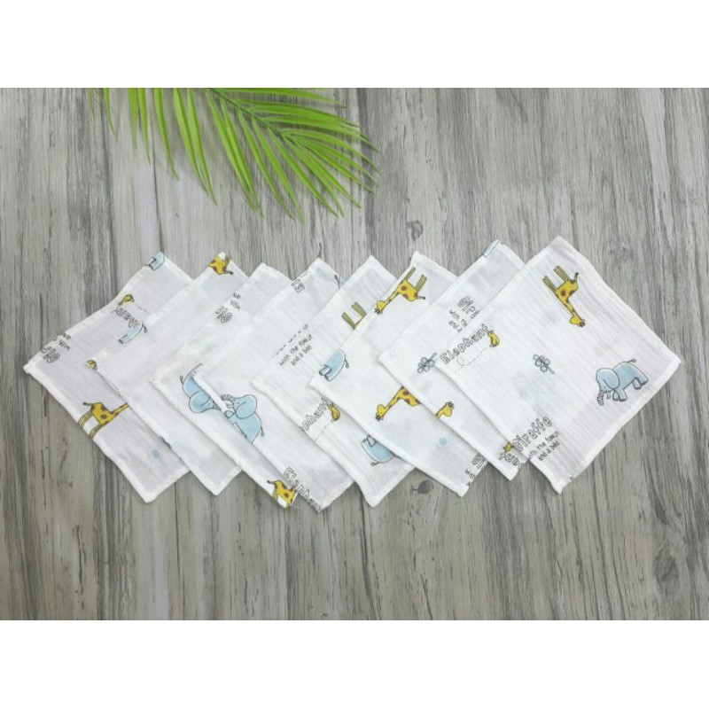 Khăn Sữa Xô Nhăn Muslin Cao Cấp 20 x 20cm - Sihu Baby Shop - Ảnh 2