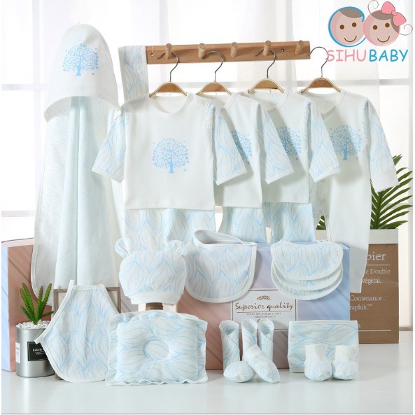 COMBO 19 MÓN QUẦN ÁO SƠ SINH CAO CẤP