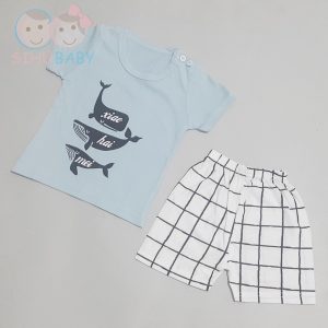 [ CHỈ 49K] Quần áo trẻ em mùa hè cá heo