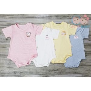 ĐỒ BỘ LIỀN THÂN TAY NGẮN CHO BÉ SƠ SINH (3 - 10 KÝ)