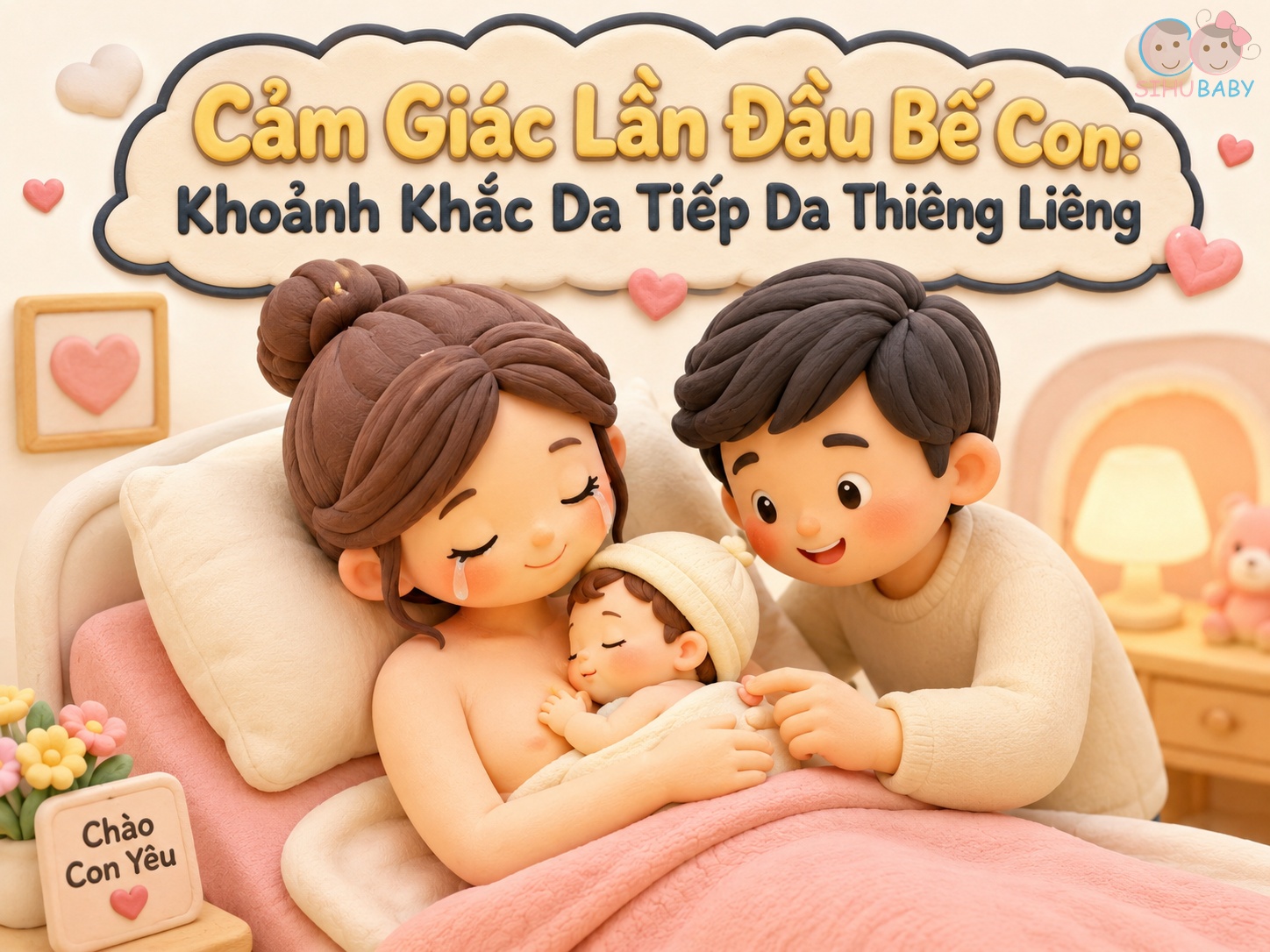 Cảm Giác Lần Đầu Tiên Được Ôm Con "Da Tiếp Da" Trong Phòng Sinh Thiêng Liêng Thế Nào?