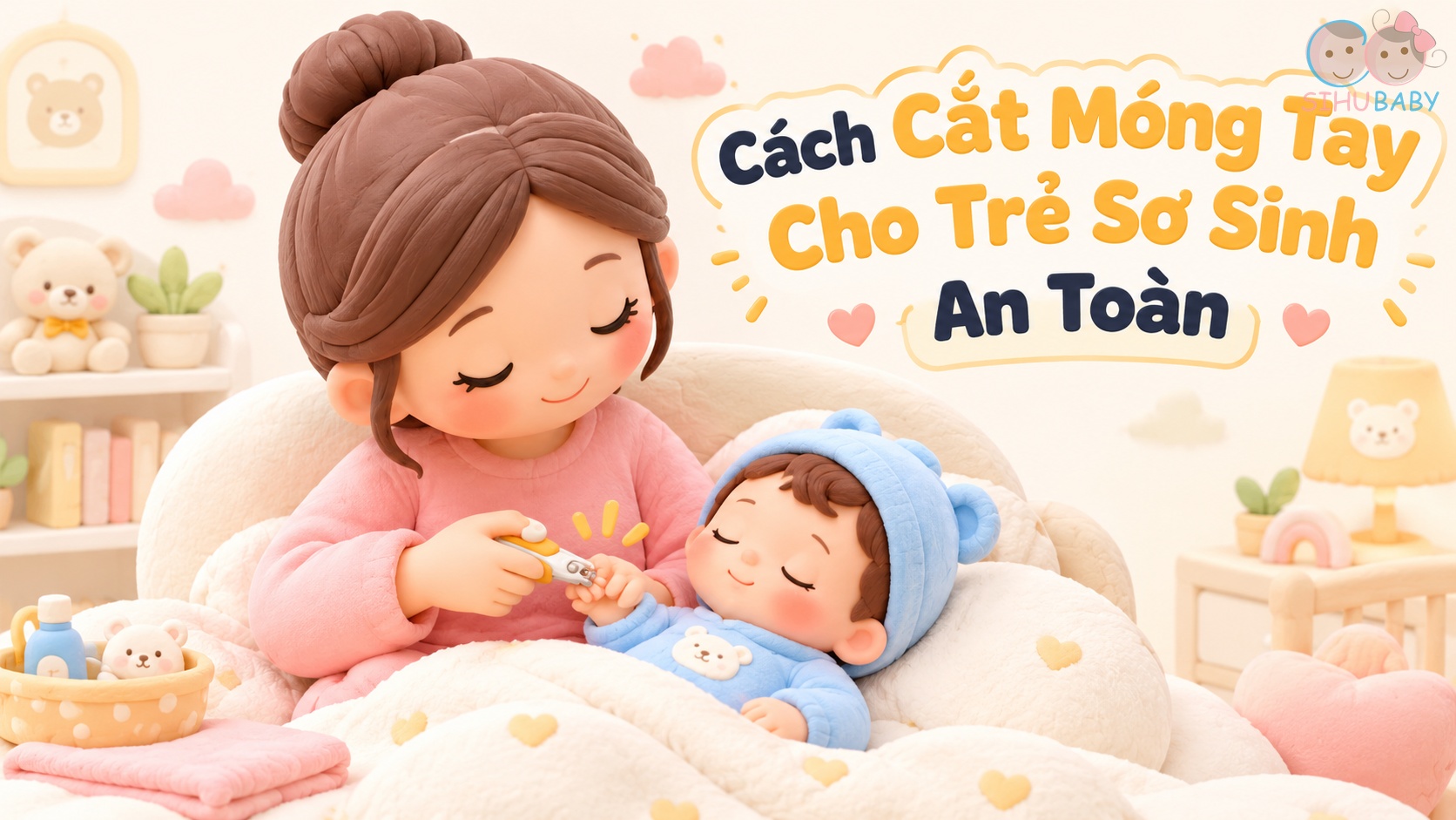 Cách Cắt Móng Tay Cho Trẻ Sơ Sinh An Toàn Không Lo Bấm Vào Thịt Bé