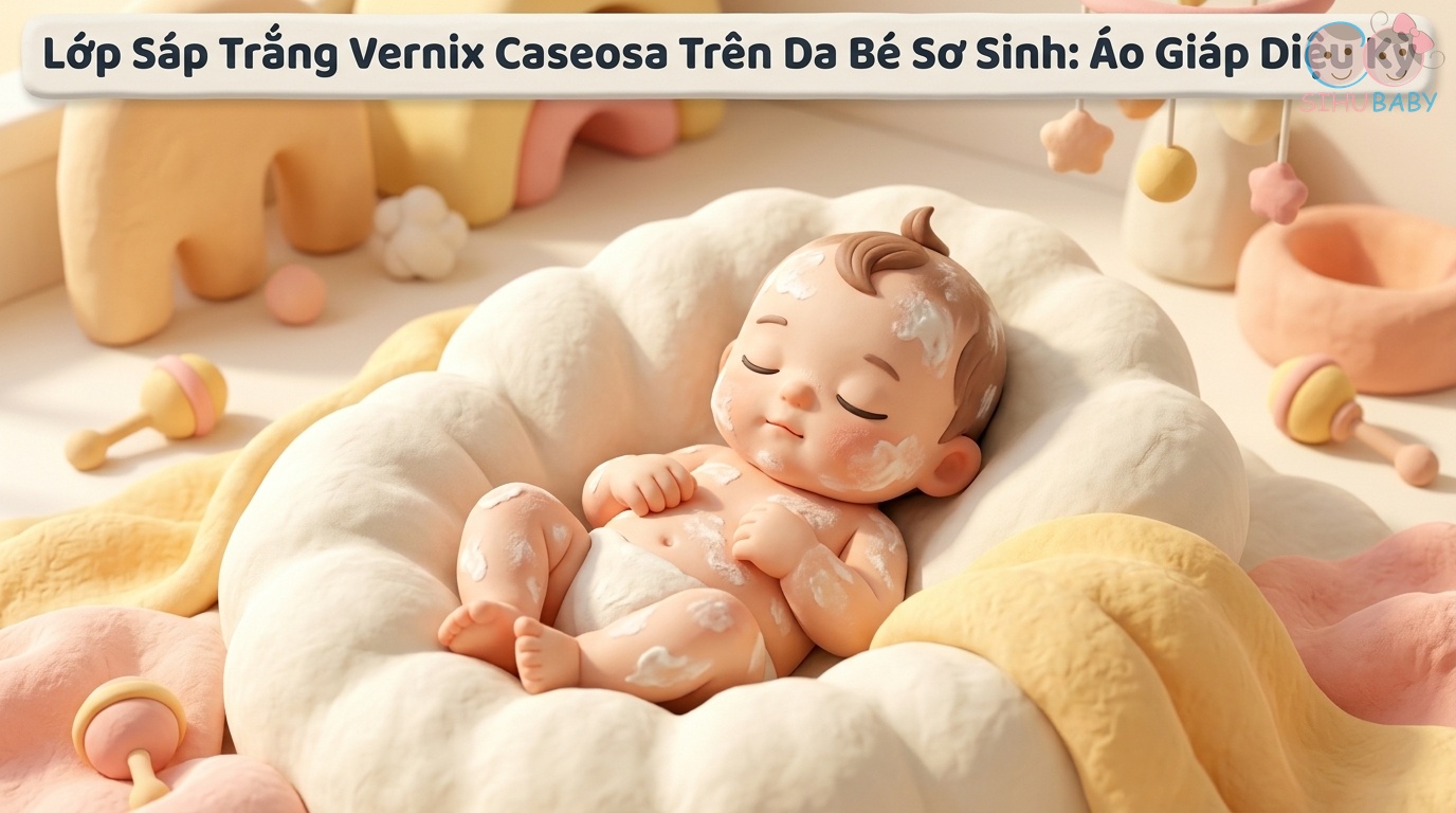 Lớp Sáp Trắng (Vernix Caseosa) Trên Da Bé Sơ Sinh: 'Lớp Áo Giáp' Sinh Học Diệu Kỳ