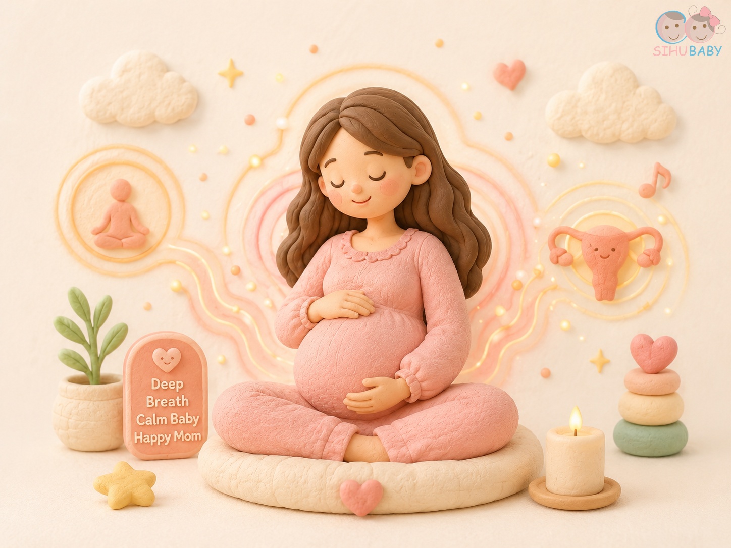 chuẩn bị tâm lý đi sinh - mẹ bầu tập hít thở thư giãn thả lỏng cơ thể