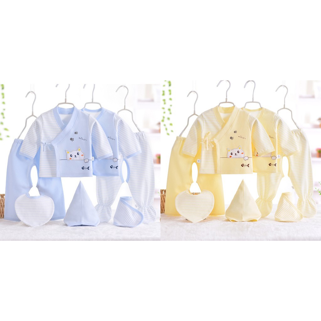 Combo Quần Áo Sơ Sinh 2 Set 14 Món