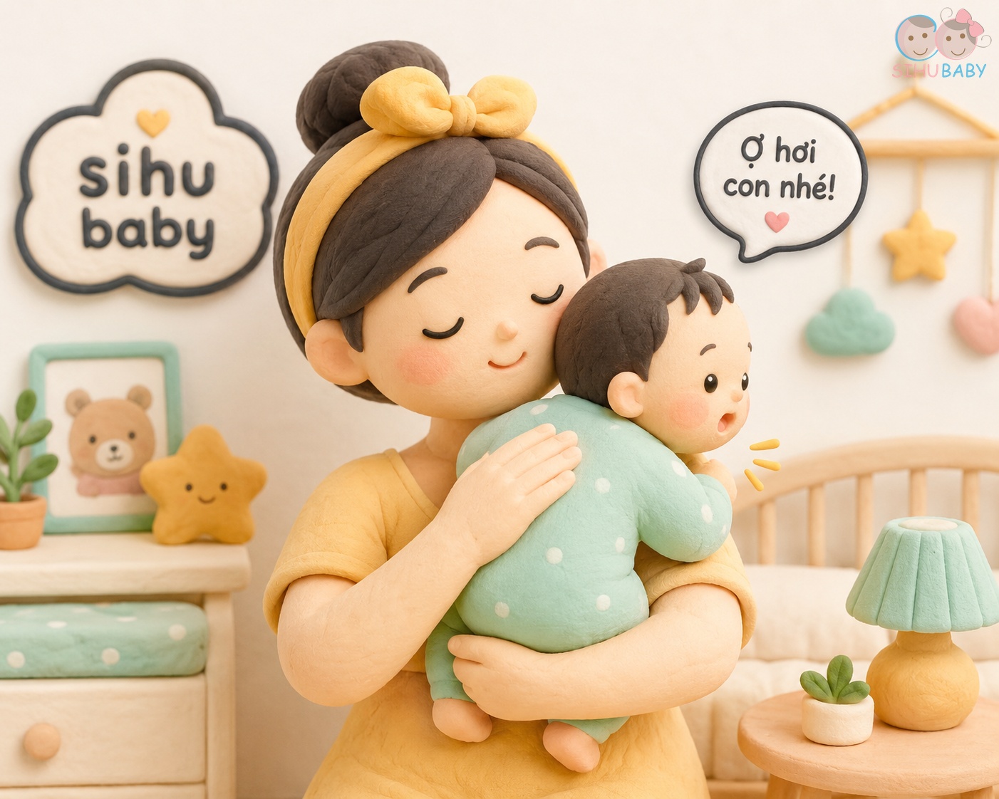 giải mã 5 tiếng khóc dunstan - mẹ vỗ ợ hơi và massage xoa dịu bụng bé