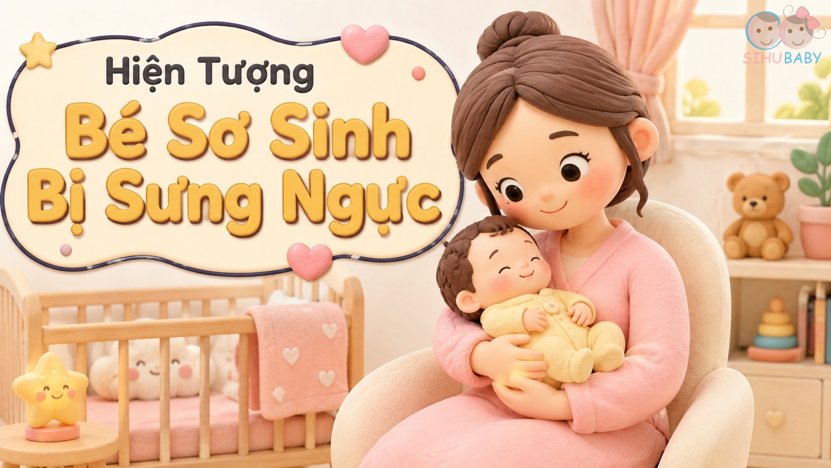 Hiện Tượng Bé Sơ Sinh Bị Sưng Ngực Tạm Thời: Bí Mật Hormone Mẹ Truyền Sang Con