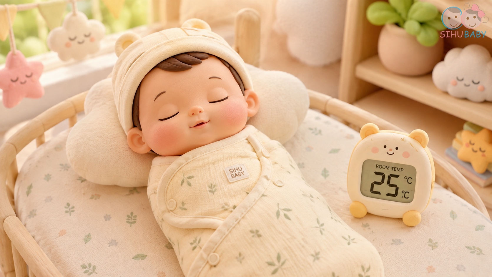 hiện tượng thở không đều ở trẻ sơ sinh - trang phục sợi tre bamboo thoáng khí cho bé ngủ ngon