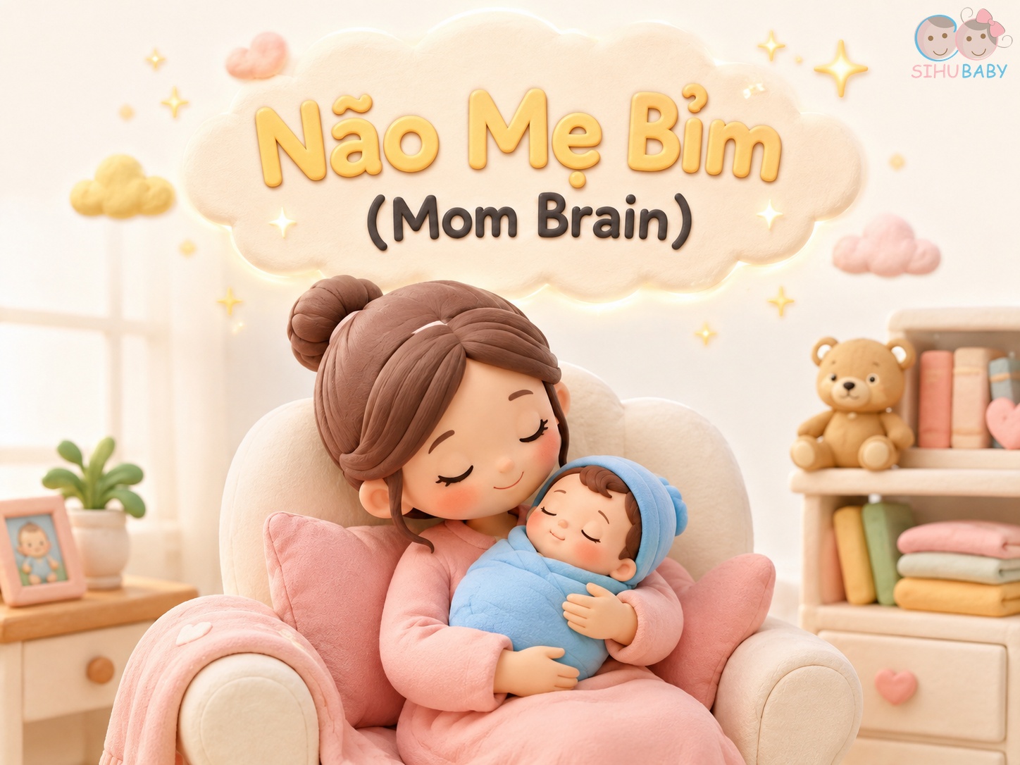 "Não Mẹ Bỉm" (Mom Brain): Não Mẹ Đang Tái Cấu Trúc Thông Minh Hơn!