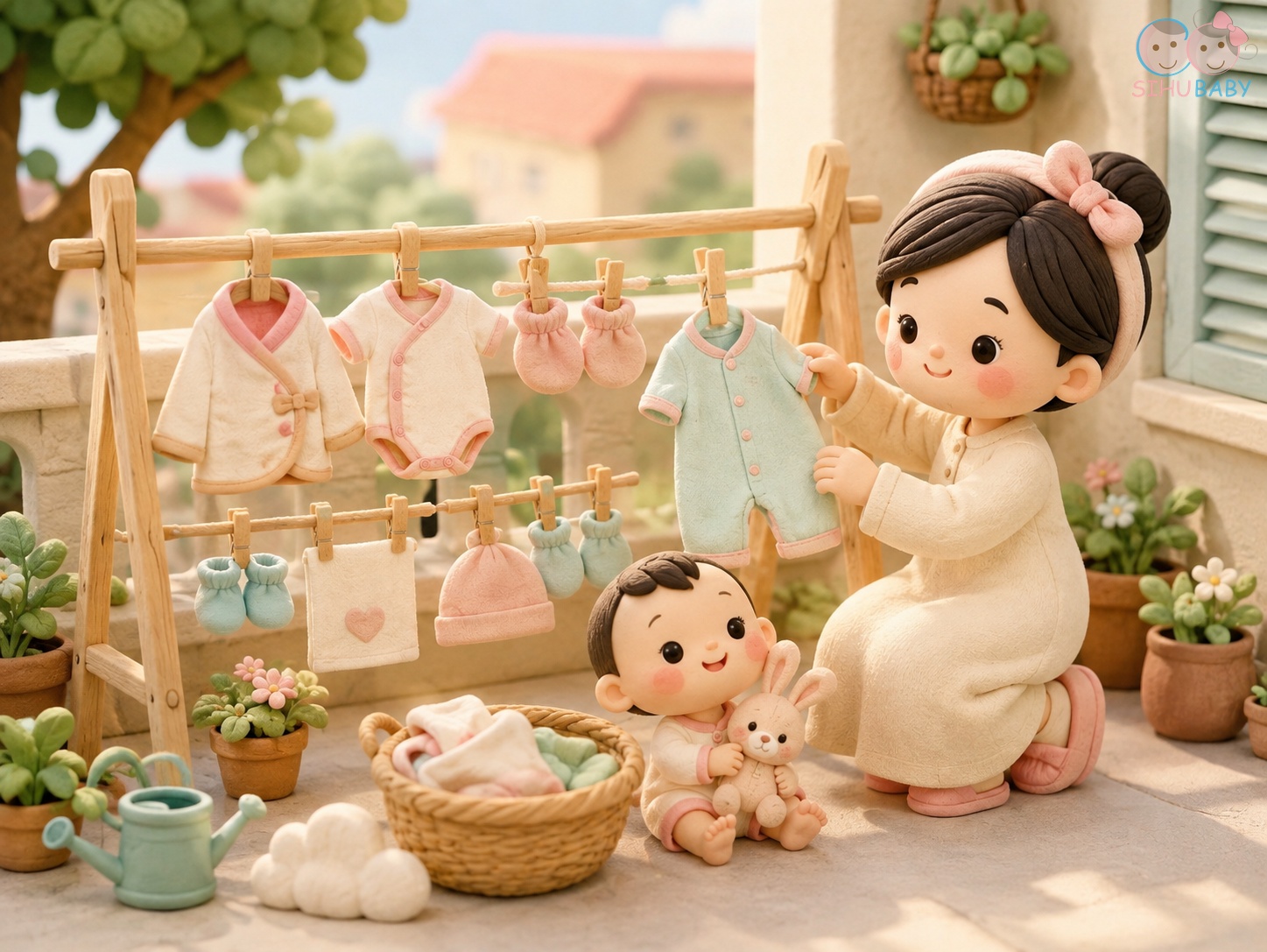 mẹo giặt và bảo quản đồ sợi tre - phơi đồ nơi thoáng mát râm mát