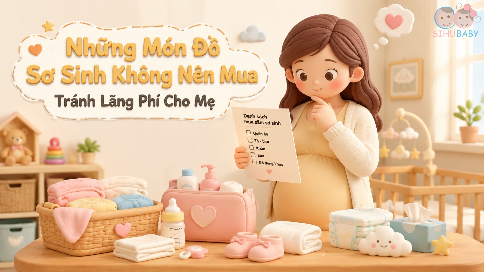 Những Món Đồ Sơ Sinh Không Nên Mua Tránh Lãng Phí Cho Mẹ