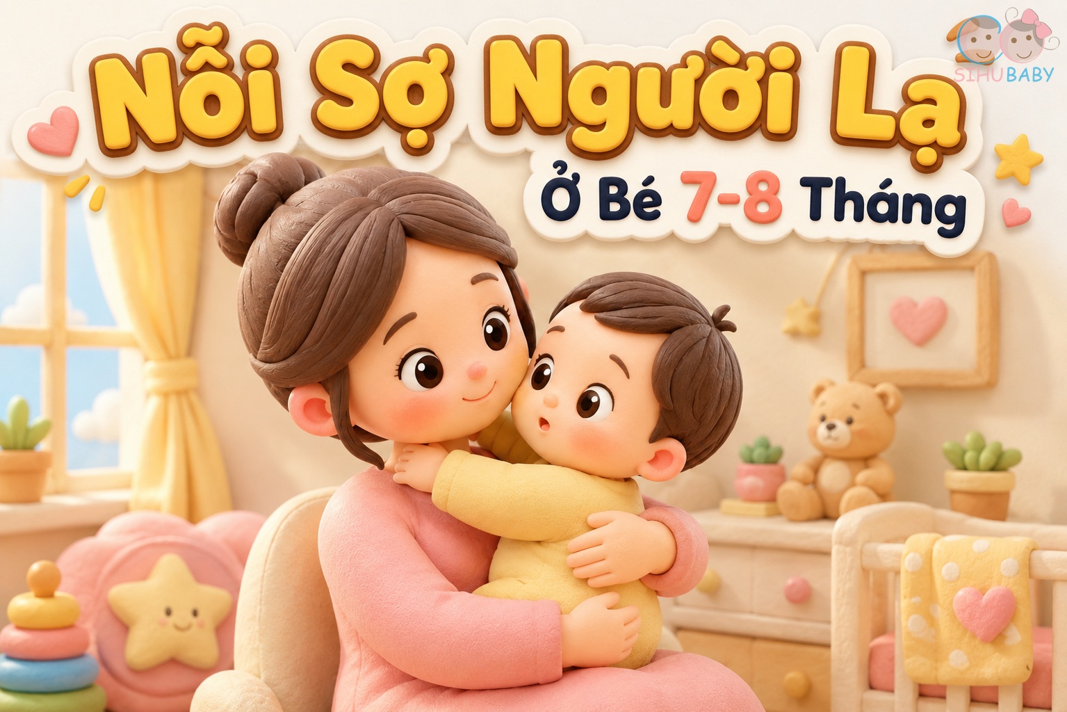 Nỗi Sợ Người Lạ Ở Bé 7-8 Tháng: Bước Ngoặt Trí Não Của Con