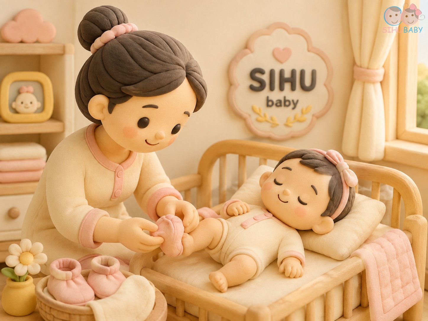 phản xạ bước đi tự động - mẹ chăm sóc và giữ ấm đôi chân non nớt cho bé sơ sinh