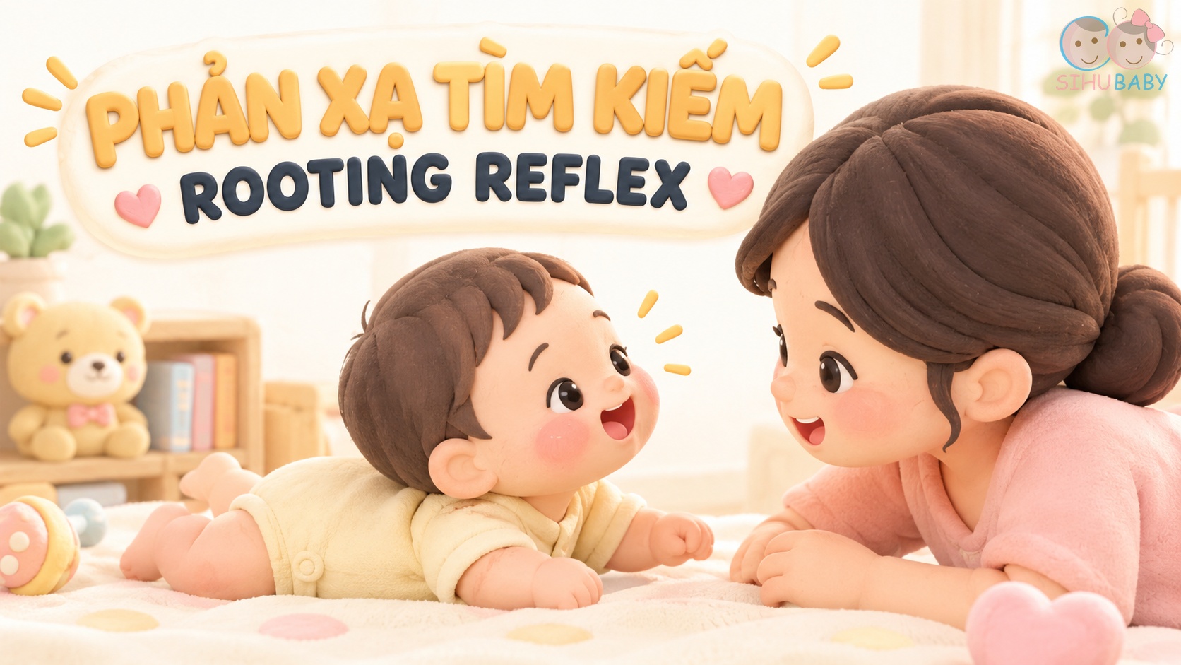 Vì Sao Chạm Má Bé Quay Đầu Tìm Ti? Giải Mã Phản Xạ Rooting Reflex