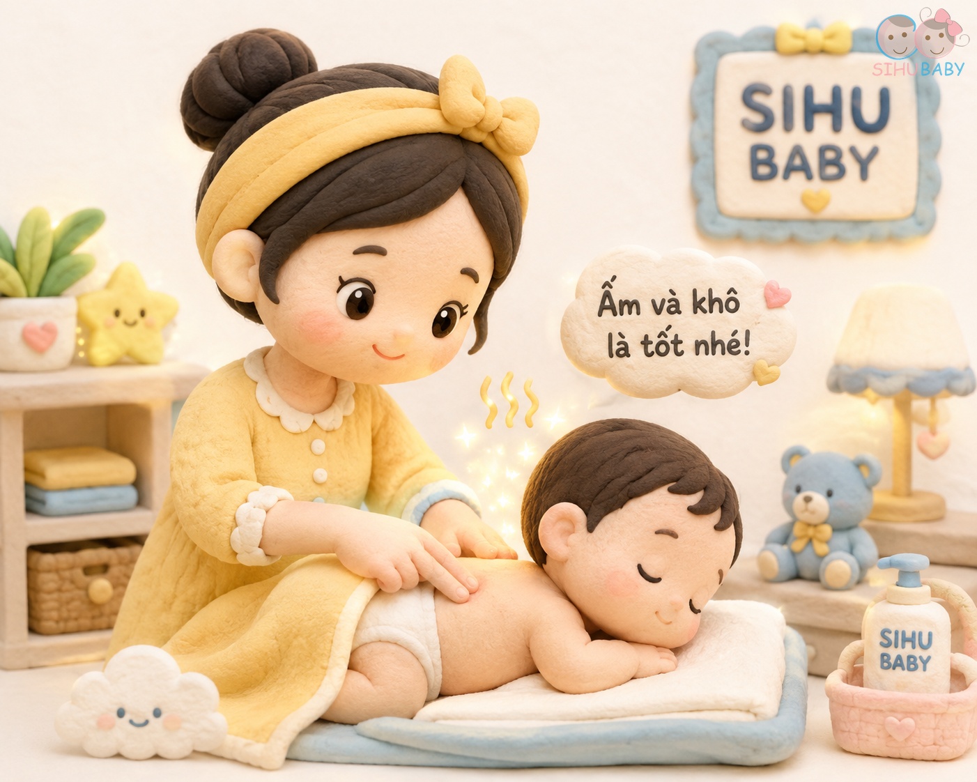 quy tắc 2 ngón tay kiểm tra quần áo bé - kiểm tra thân nhiệt và thoát mồ hôi