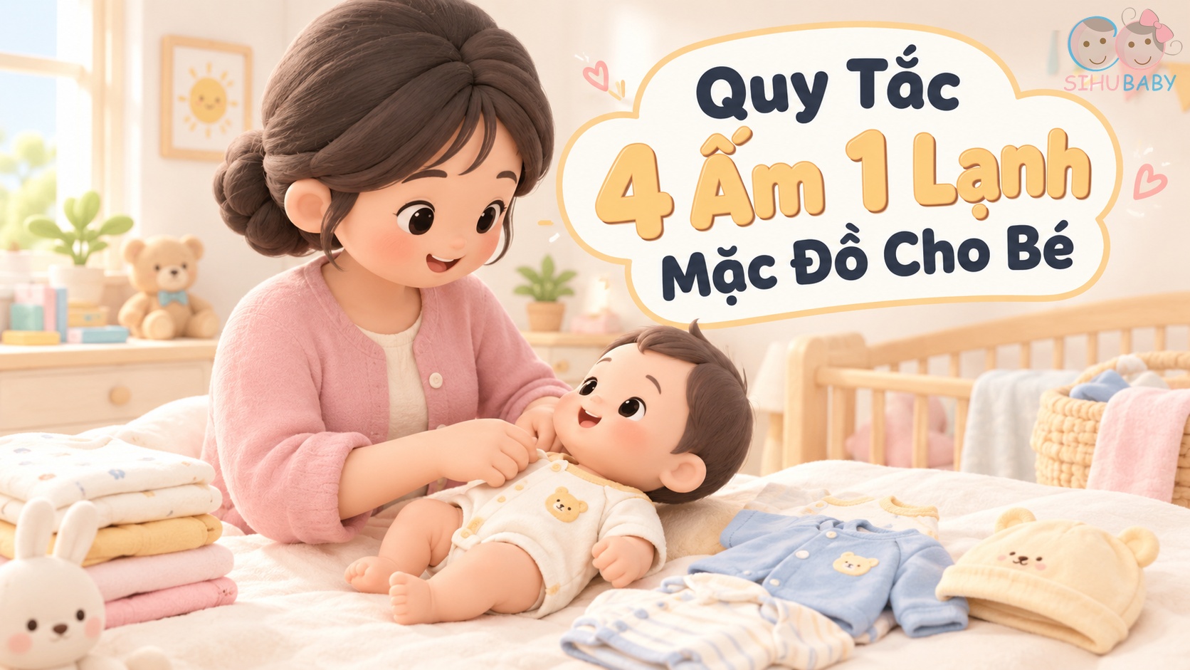 Quy Tắc 4 Ấm 1 Lạnh Khi Mặc Đồ Mùa Đông Cho Bé Sơ Sinh