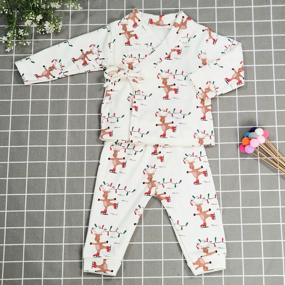 Bộ Quần Áo Nỉ Lót Bông Cho Bé Sơ Sinh - Ảnh 3
