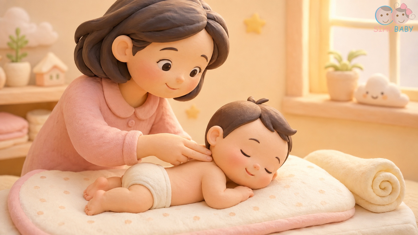 tại sao tay chân bé sơ sinh luôn lạnh - kiểm tra nhiệt độ chuẩn ở gáy bé