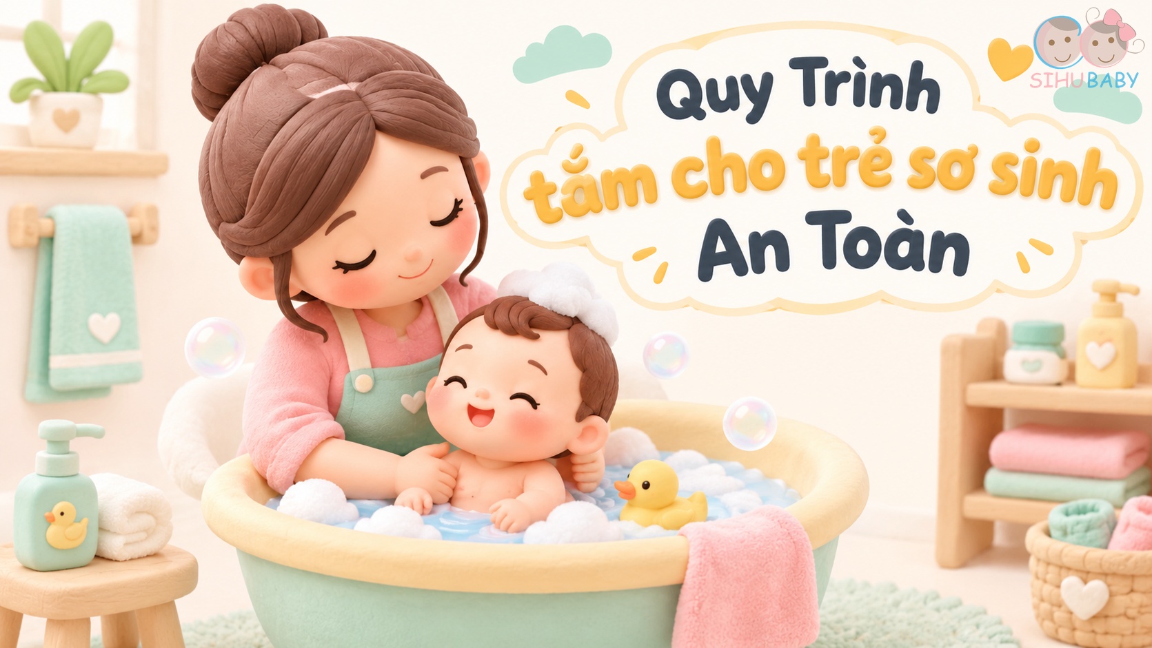 Quy Trình Tắm Cho Trẻ Sơ Sinh Nhanh Gọn 5 Phút An Toàn Tại Nhà