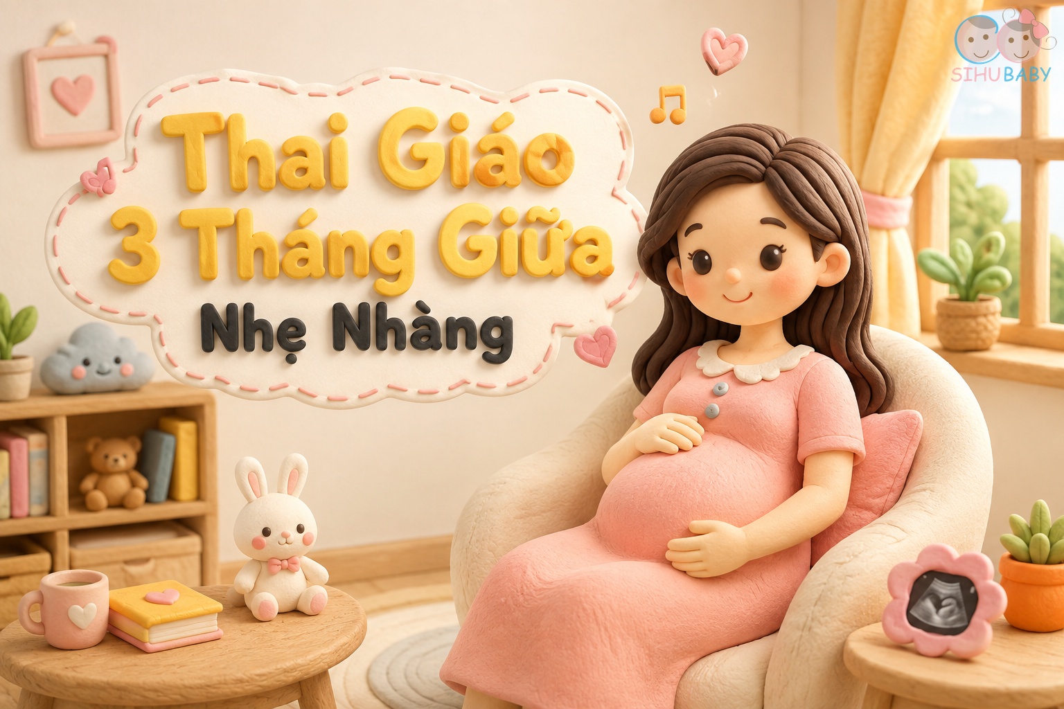 Thai Giáo 3 Tháng Giữa Nhẹ Nhàng: Mẹo Gắn Kết Cùng Con Yêu