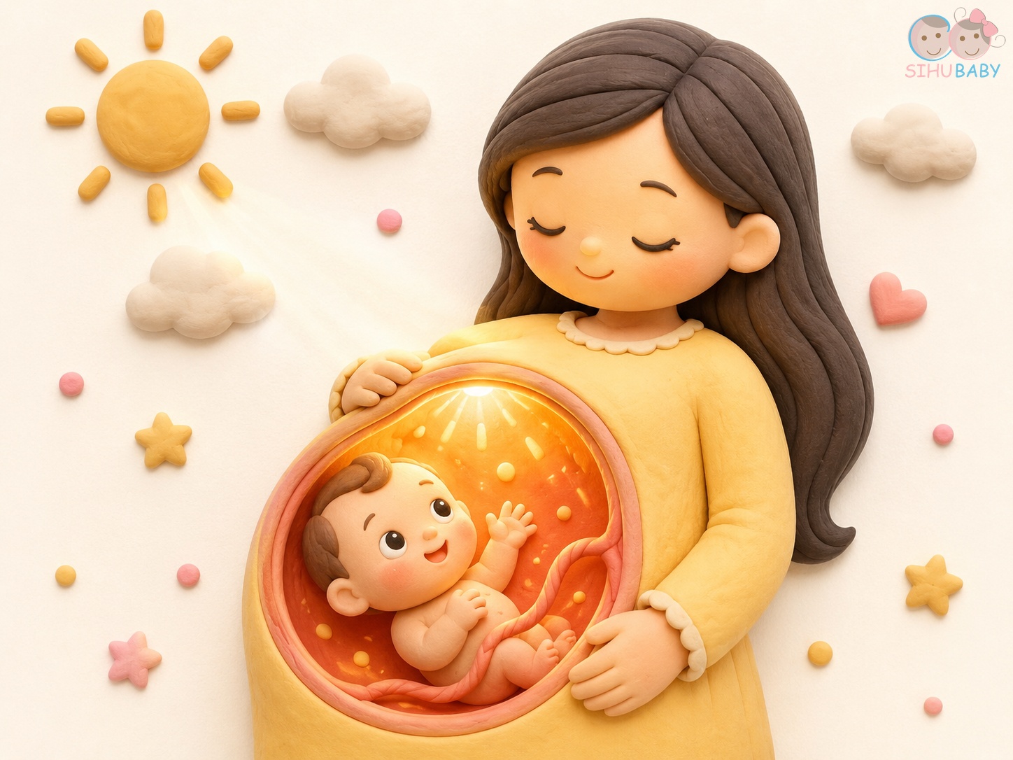 thai nhi có nhìn thấy ánh sáng không - ánh sáng đỏ cam hoàng hôn trong tử cung