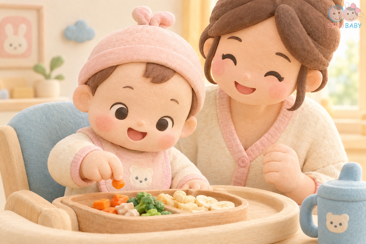 kỹ năng gắp nhón pincer grasp - bé 9 tháng nhặt vụn thức ăn ăn dặm