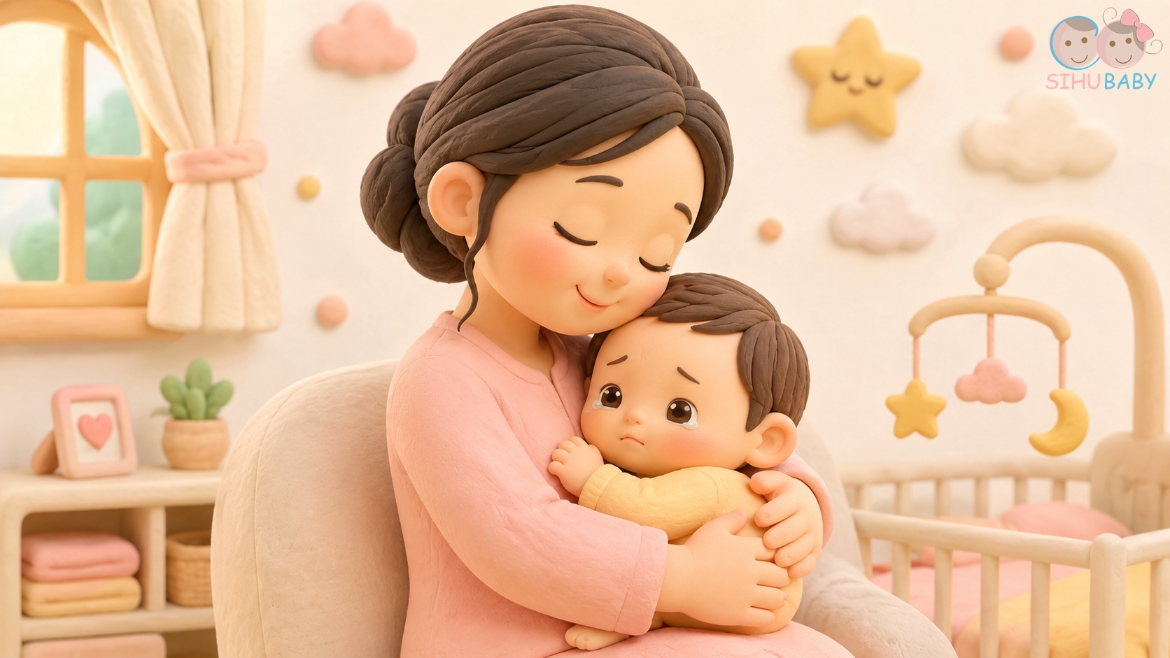 vì sao bé thích chơi ú òa - mẹ ôm ấp xoa dịu nỗi lo âu chia ly của con
