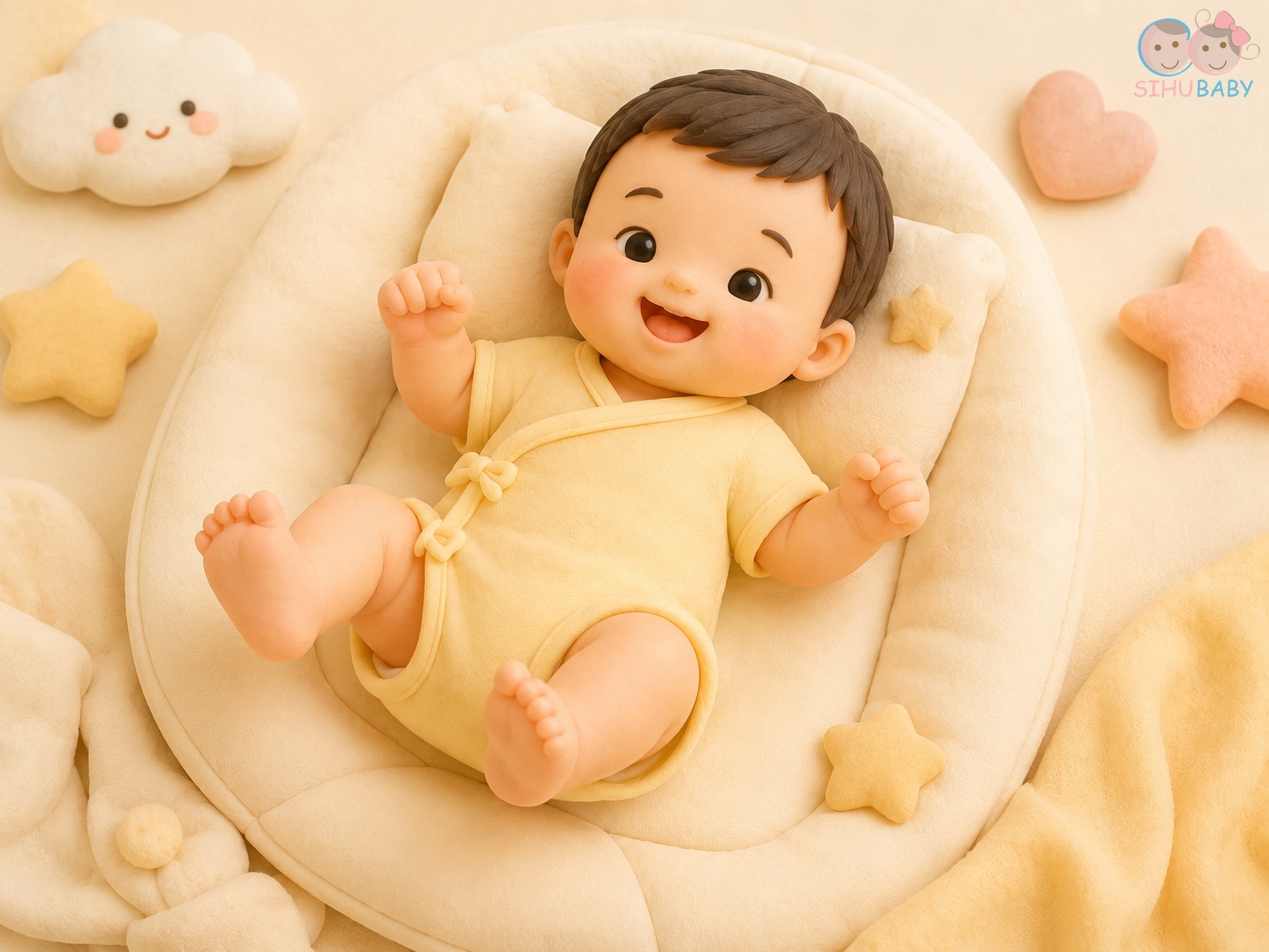 vì sao em bé sơ sinh có mùi thơm - bé mặc đồ sơ sinh sợi tre bamboo thoáng mát