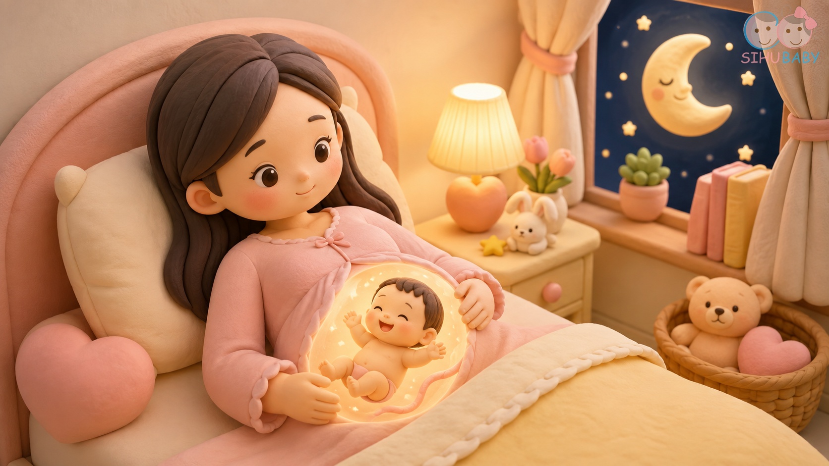 vì sao thai nhi hay đạp về đêm - cảm nhận cử động đêm