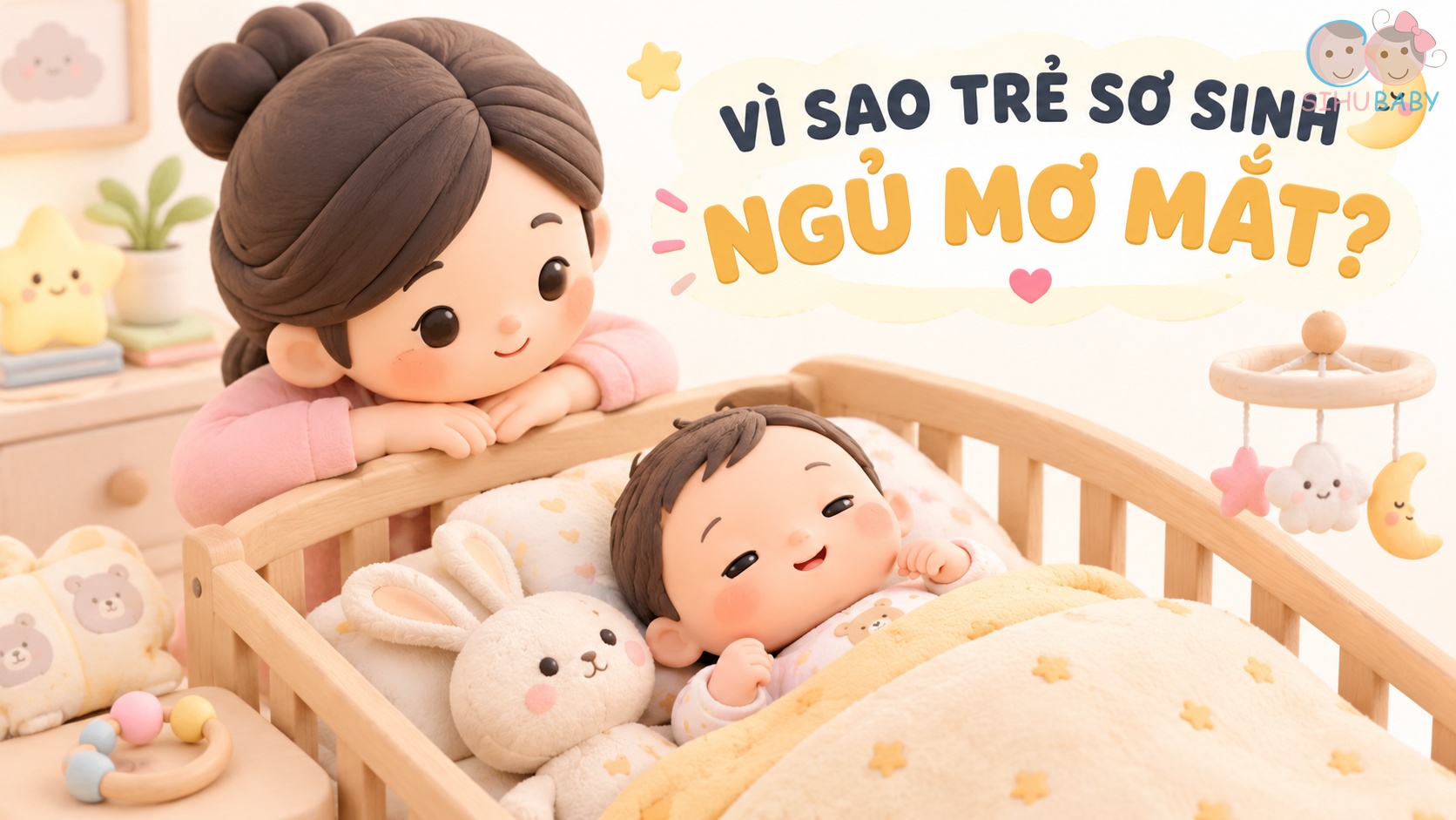 Vì Sao Trẻ Sơ Sinh Ngủ Mở Mắt? Giải Mã Hiện Tượng Thú Vị