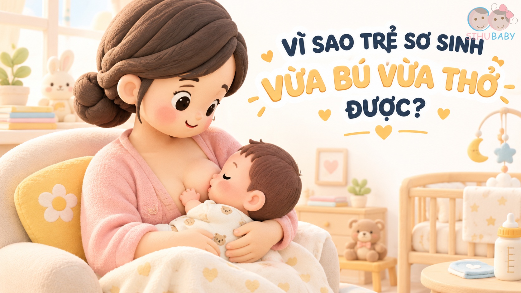 Vì Sao Trẻ Sơ Sinh Vừa Bú Vừa Thở Được? Bí Mật Giải Phẫu Kỳ Diệu Của Bé 0-6 Tháng
