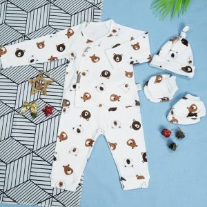 COMBO SET 5 MÓN COTTON HỮU CƠ VẢI MỀM, MỊN, MÁT CHO BÉ [SIHUBABY SHOP]
