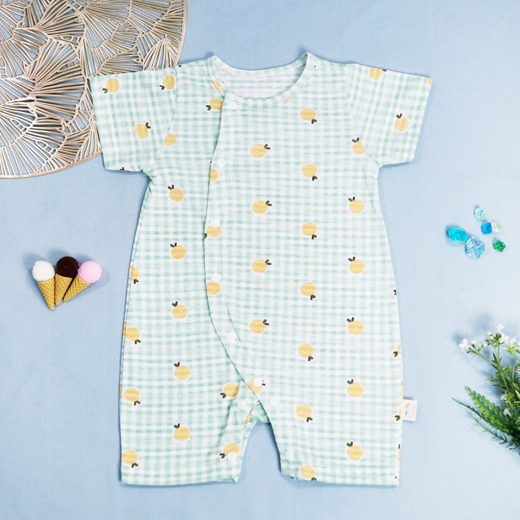 Đồ Liền Thân Đùi Cộc Cotton Giấy Cho Bé 3 -10 Kg - Ảnh 6