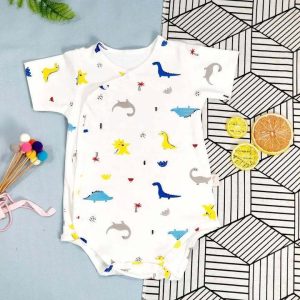 Đồ Cộc Tay Cotton Cao Cấp Nút Gài Chéo Dành Cho Bé từ 3 đến 10 Ký