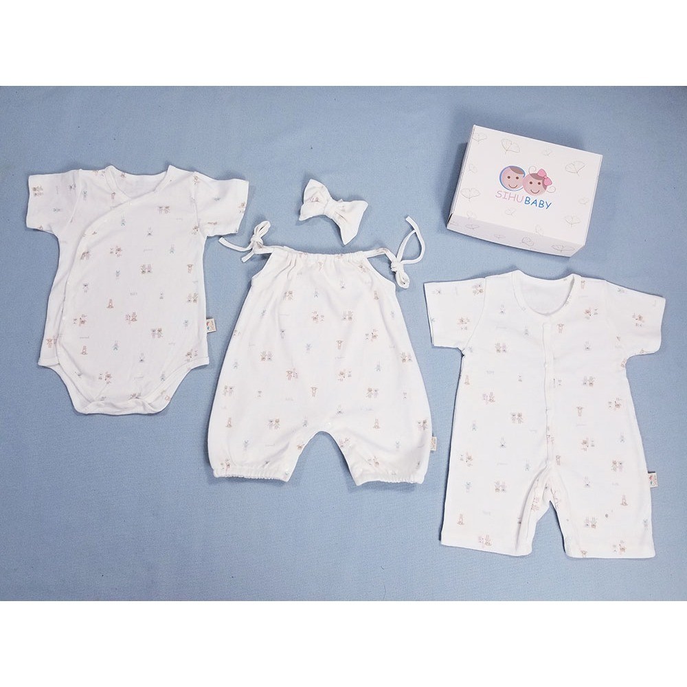 Set Qùa Tặng Bé Gái 3 Món Size 3 Ký Đến 8 Ký (Tặng Kèm Hộp)