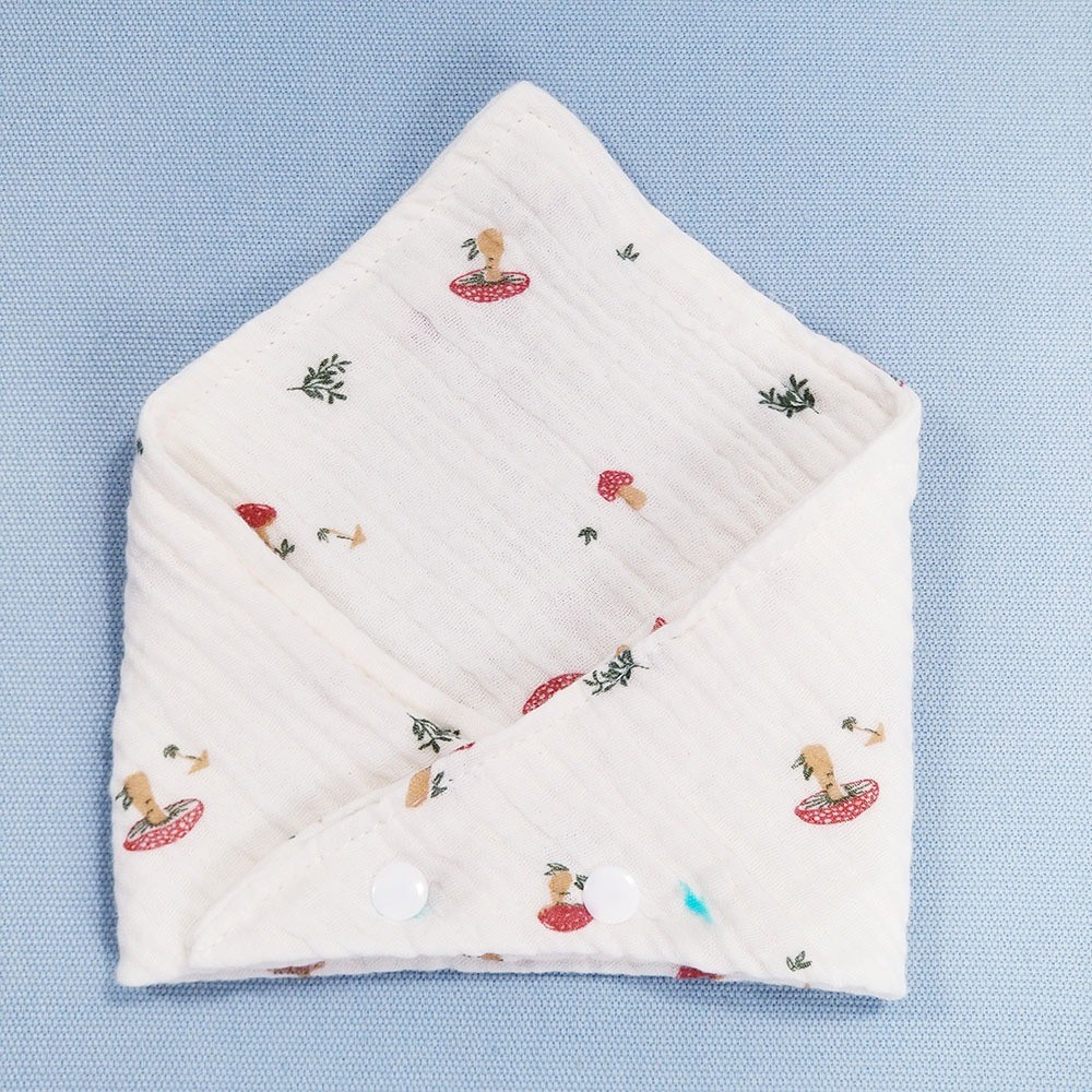 Yếm Ăn Dặm Vải Xô Muslin Cho Trẻ Sơ Sinh, Bé Trai Bé Gái - Ảnh 4