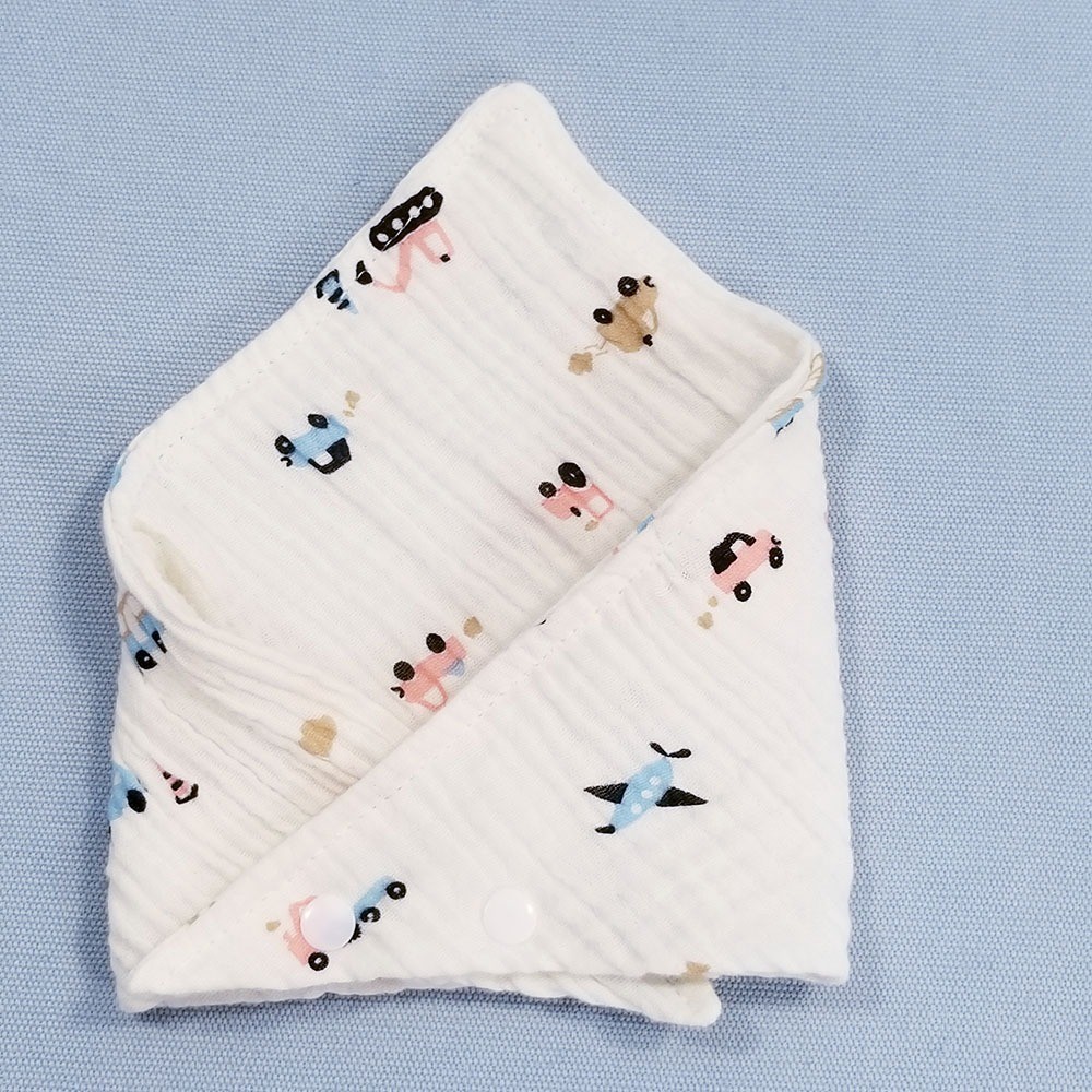 Yếm Ăn Dặm Vải Xô Muslin Cho Trẻ Sơ Sinh, Bé Trai Bé Gái - Ảnh 2