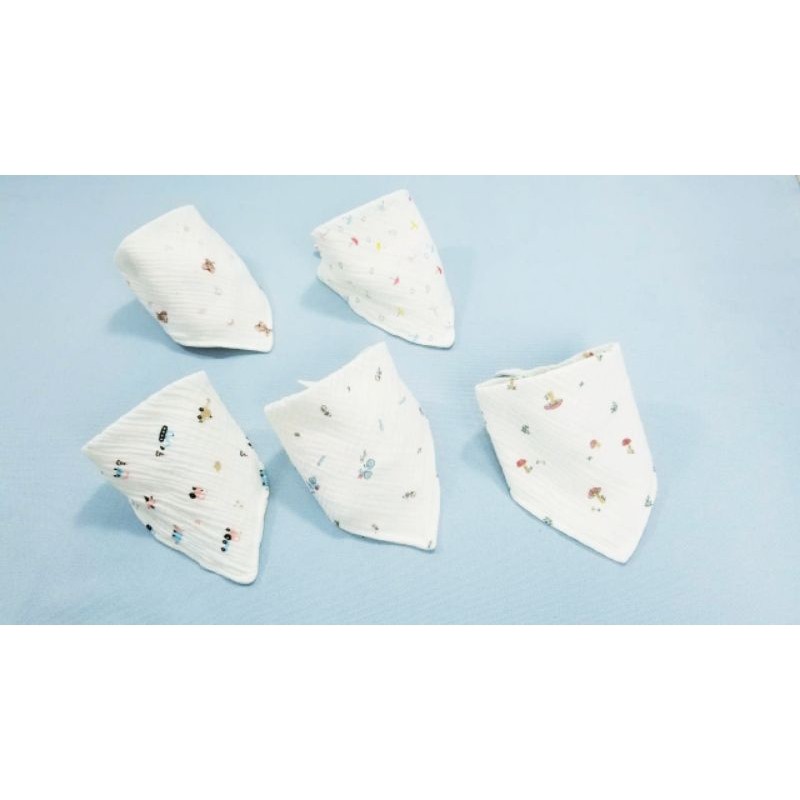 Yếm Ăn Dặm Vải Xô Muslin Cho Trẻ Sơ Sinh, Bé Trai Bé Gái