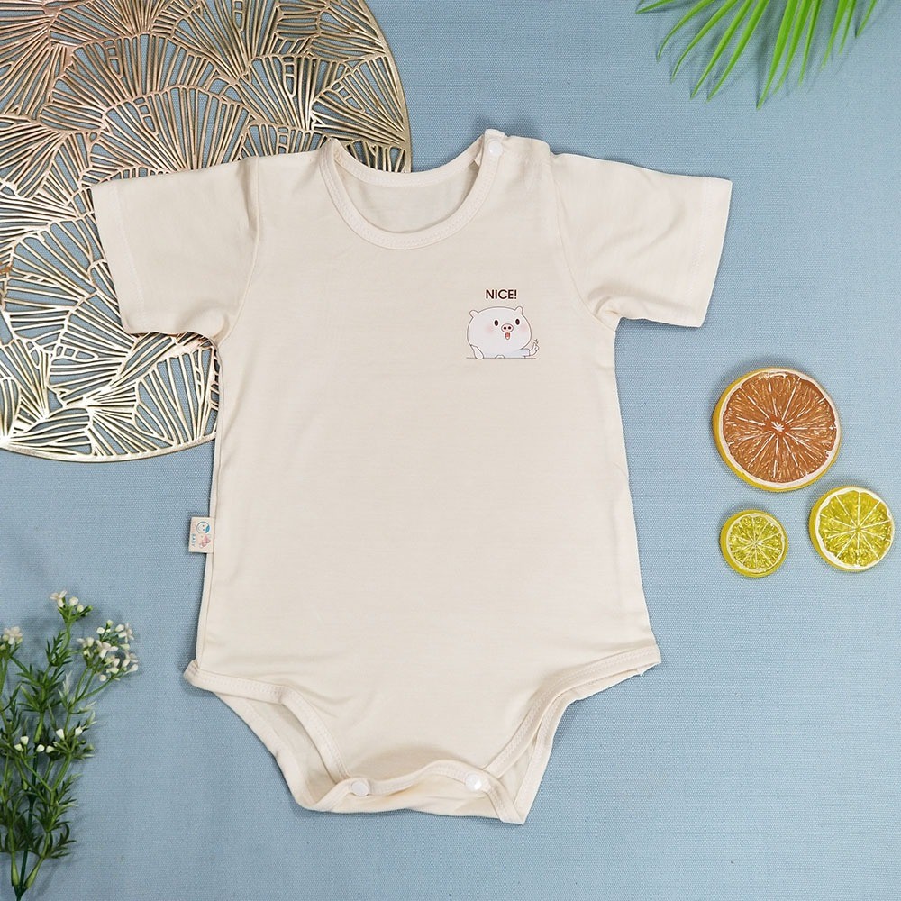 ĐỒ BỘ LIỀN THÂN TAY NGẮN CHO BÉ SƠ SINH (3 - 10 KÝ) - Ảnh 2