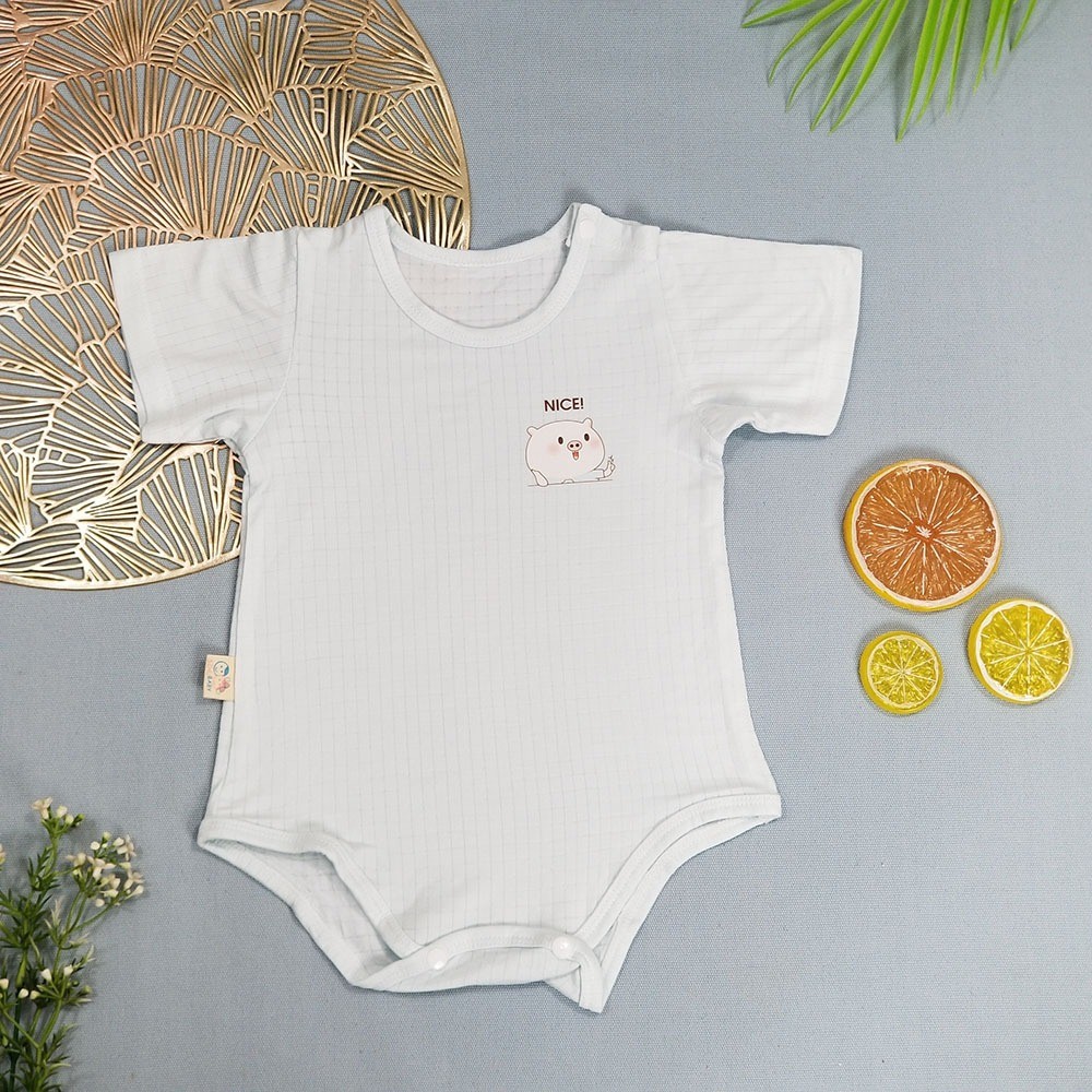 ĐỒ BỘ LIỀN THÂN TAY NGẮN CHO BÉ SƠ SINH (3 - 10 KÝ) - Ảnh 5