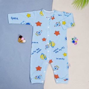 Đồ Dài Tay Dài Chân Liền Thân Cotton Tre Mềm Mại, Thoải Mái Cho Bé Từ 3 Đến 10 Ký