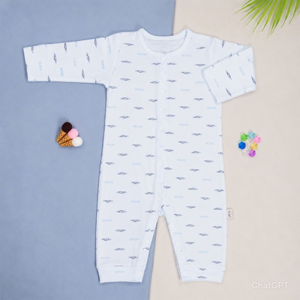 Đồ Dài Tay Dài Chân Liền Thân Cotton Tre Mềm Mại, Thoải Mái Cho Bé Từ 3 Đến 10 Ký - Ảnh 4