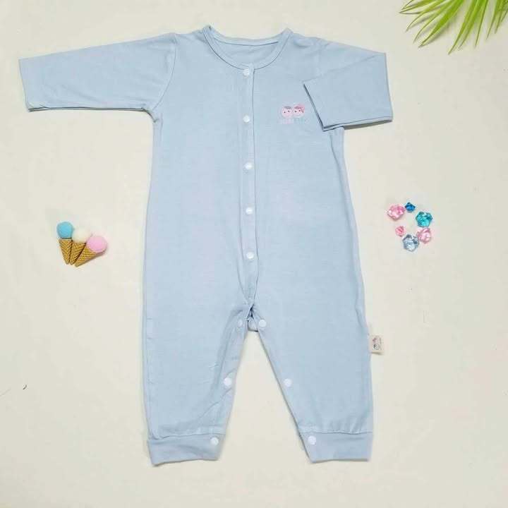Đồ Dài Tay Dài Chân Liền Thân Cotton Tre Mềm Mại, Thoải Mái Cho Bé Từ 3 Đến 10 Ký - Ảnh 6